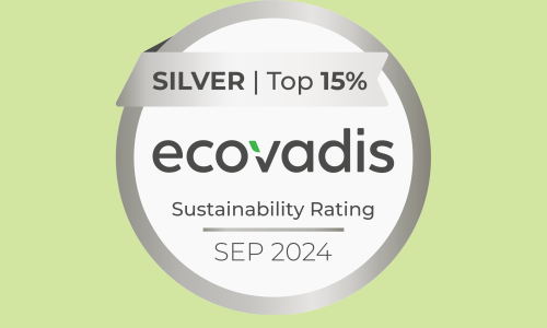 Ecovadis Sustainability Sliver award logo Spt 2024 green